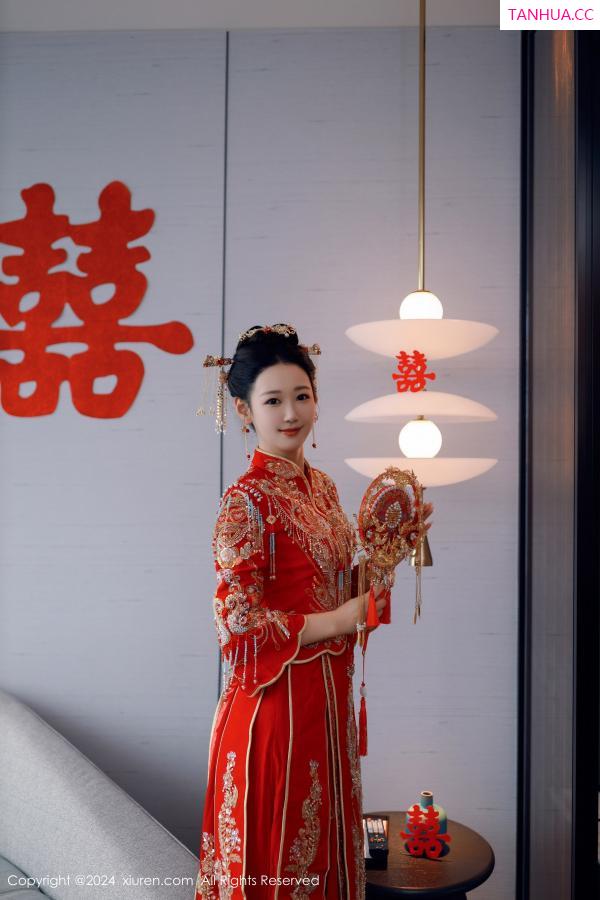 唐安琪  [XiuRen]高清写真图 2024.08.05 No.8972 唐安琪 性感新娘装第15张图片